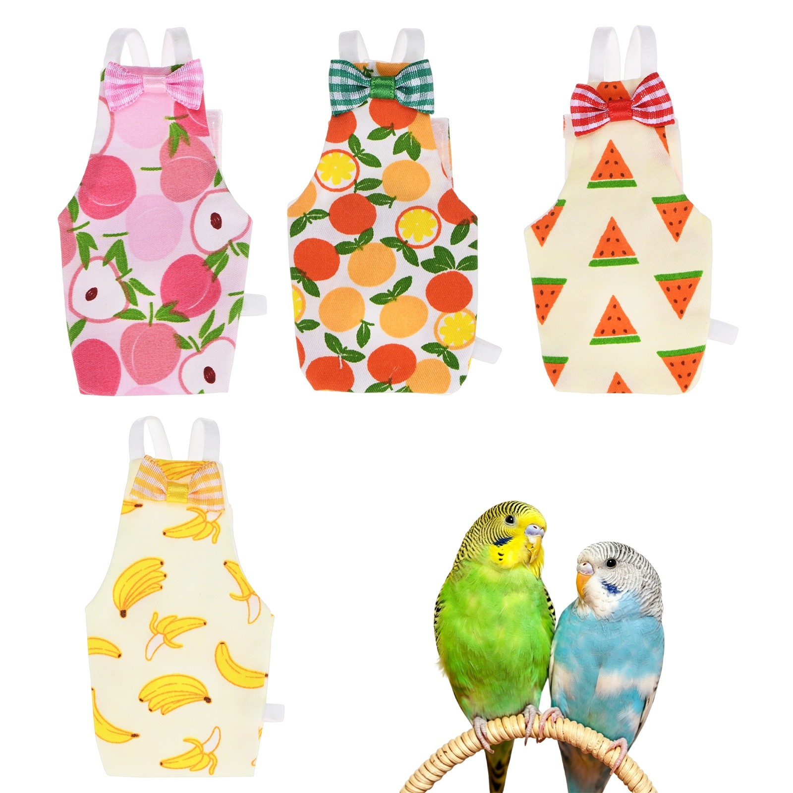 1-Set Bird Diapers Washable Flight Suit, Pet Parrot Nappy [Multicolor, M]