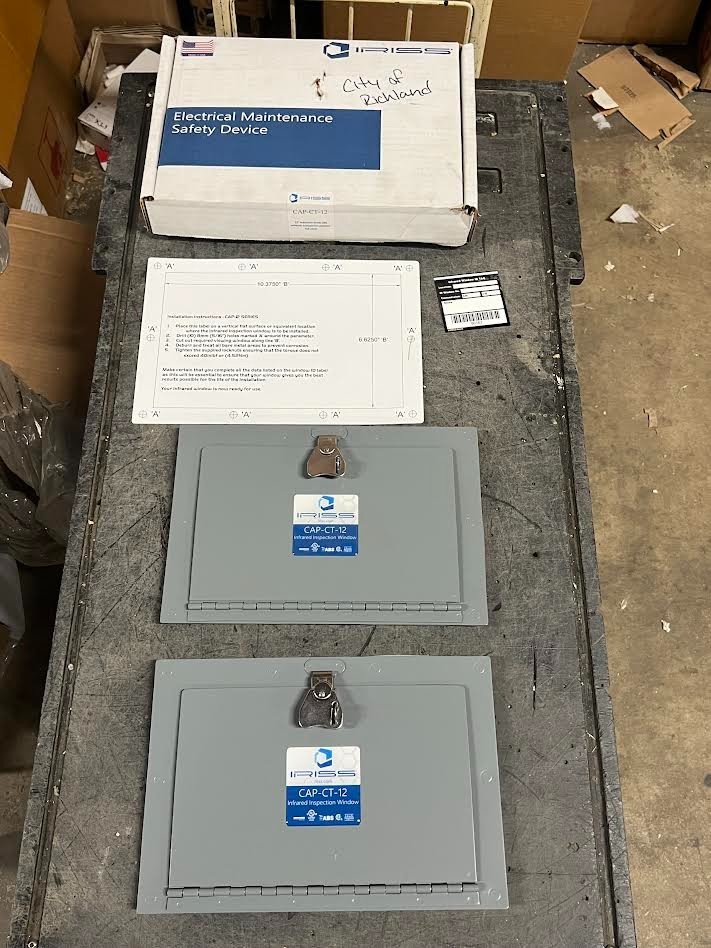 Lot of 2 Iriss CAP-CT-12   12" Industrial Grade Infrared Window Full Cover New