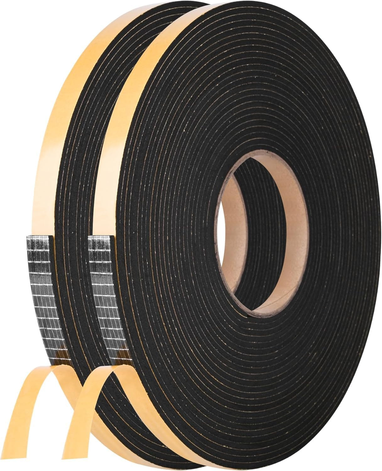 Self Adhesive Foam Tape Weatherstrip 1/2In x 1/4In x 42Ft High Density Foam I...
