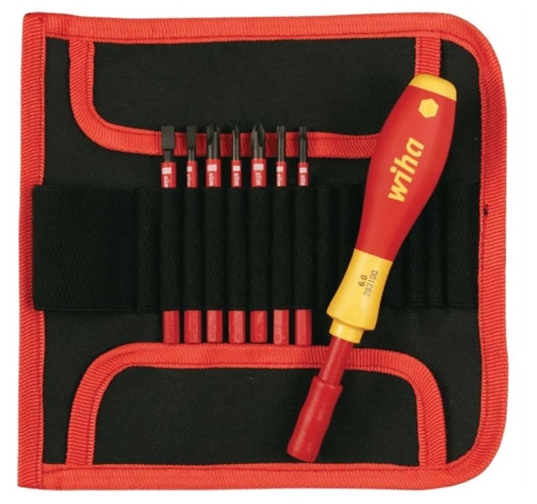Wiha 28391 8 Piece Insulated Slimline Blade Set