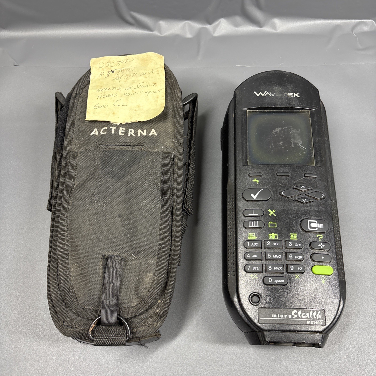 WaveTek microStealth M1400 Handheld Cable Tester FOR PARTS Repair w/ Case