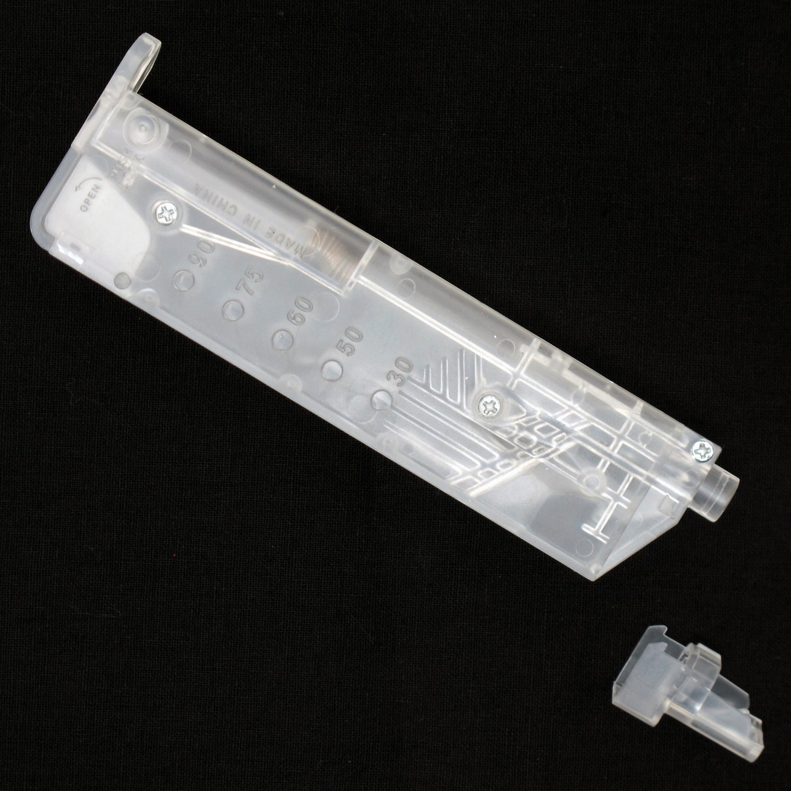BBTac Airsoft Speed Loader 100 6mm Plastic BBs Capacity Fast Loading Clear
