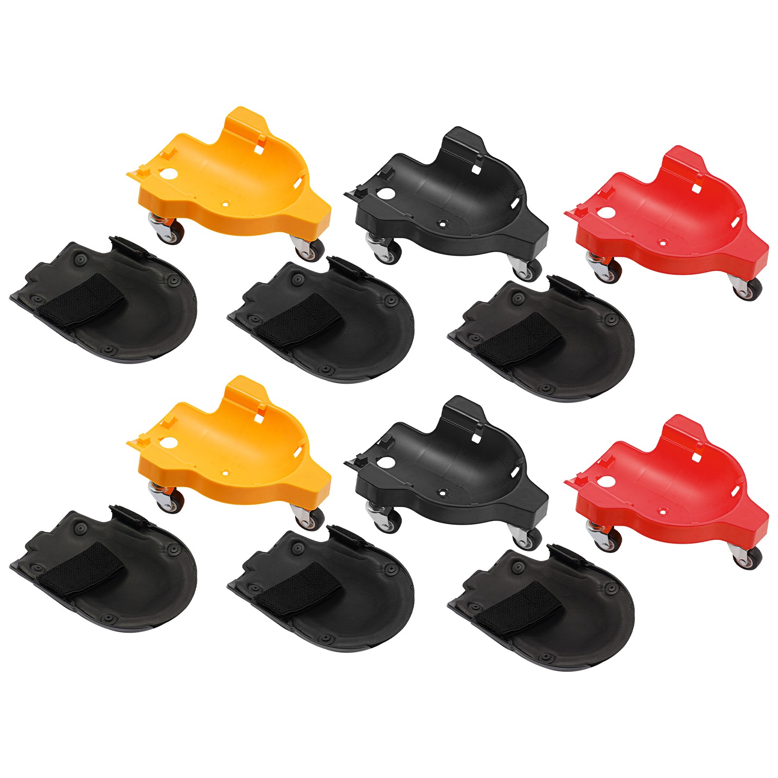 Rolling Knee Pads With 3wheels Flexible Sliding Knee Pads With Adjustable Straps