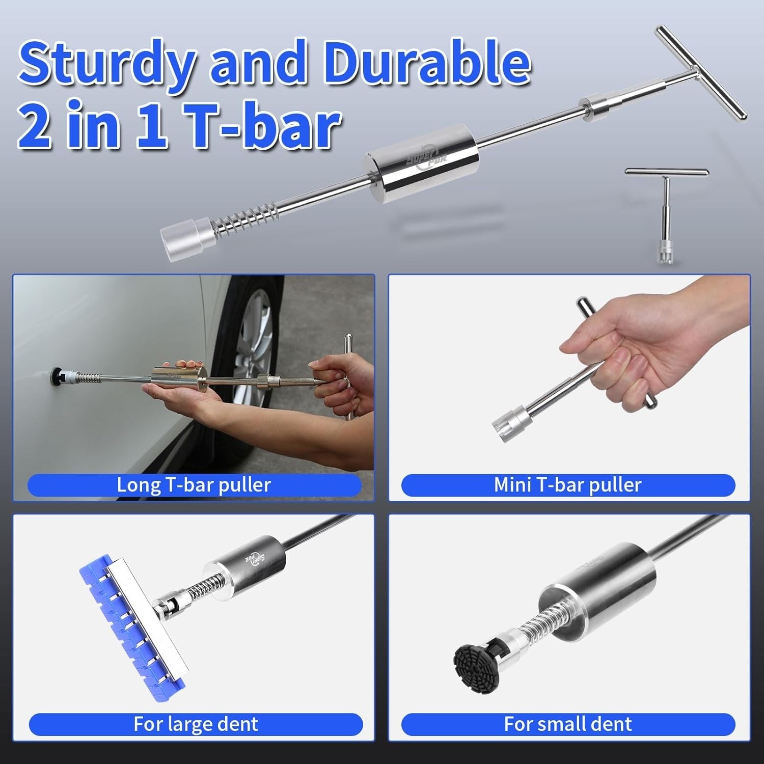 DIY Dent Remover Tool: Pro Paintless Kit, Slide Hammer & GlueTabs