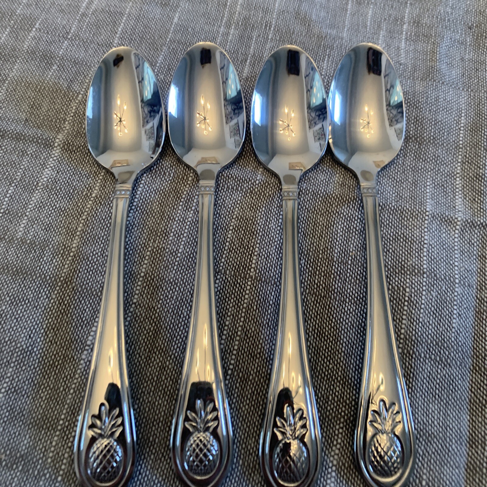 Towle Pineapple Coffee Spoons Set Of 4