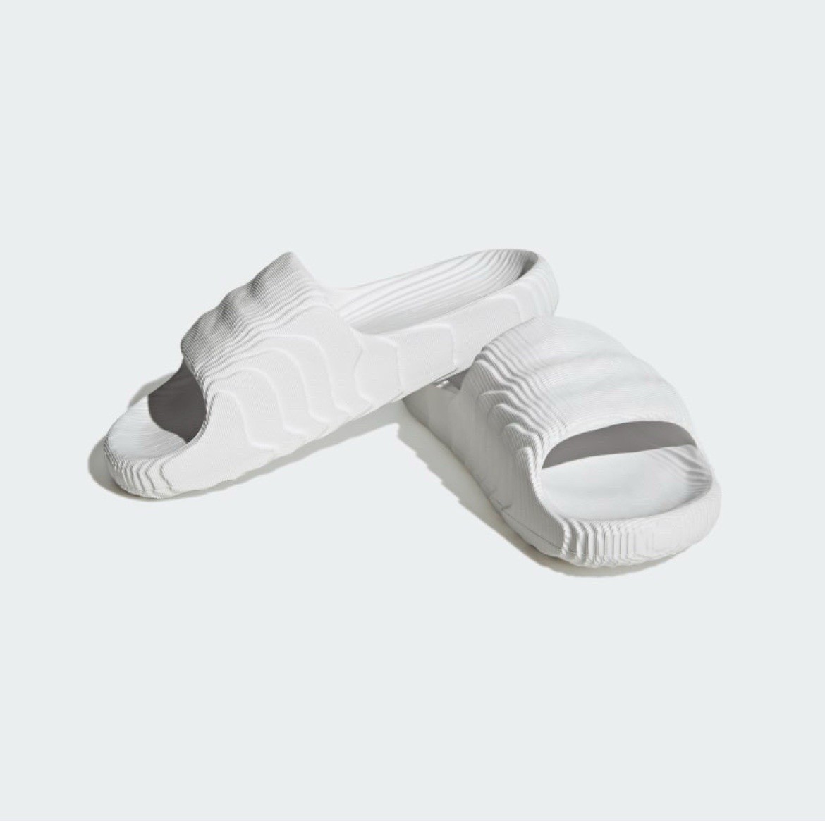 Adidas Originals Adilette 22 Slides Crystal White Sz 11 HQ4672 NIB