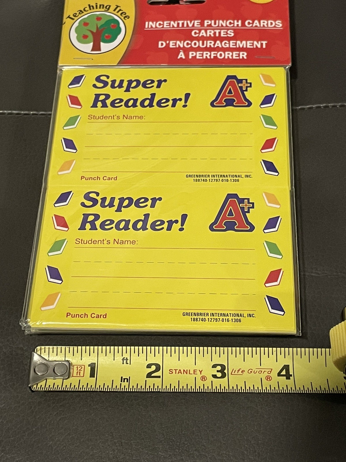 Teaching Tree Teacher Created Resources NEW 100 Pcs Math Awards Reading Rewards