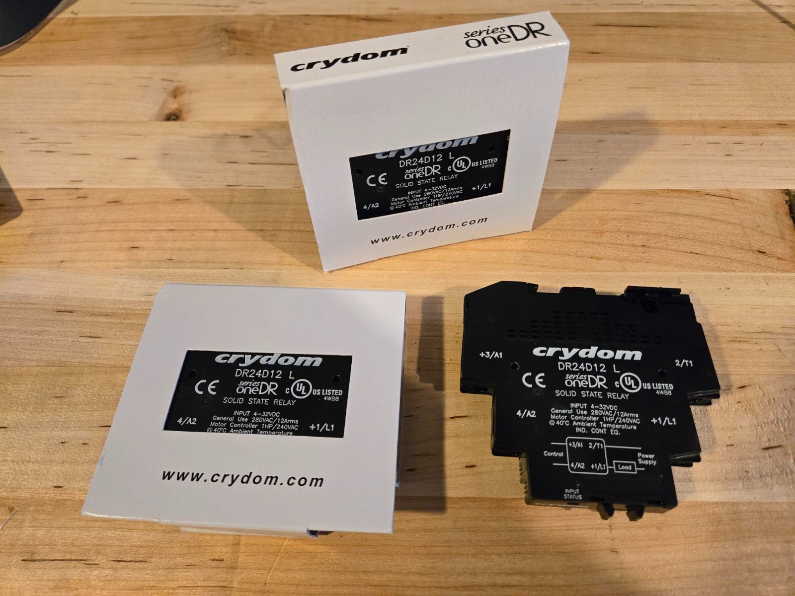 CRYDOM DR24D12 L, 4-32VDC, 280 VAC, Solid-state relay