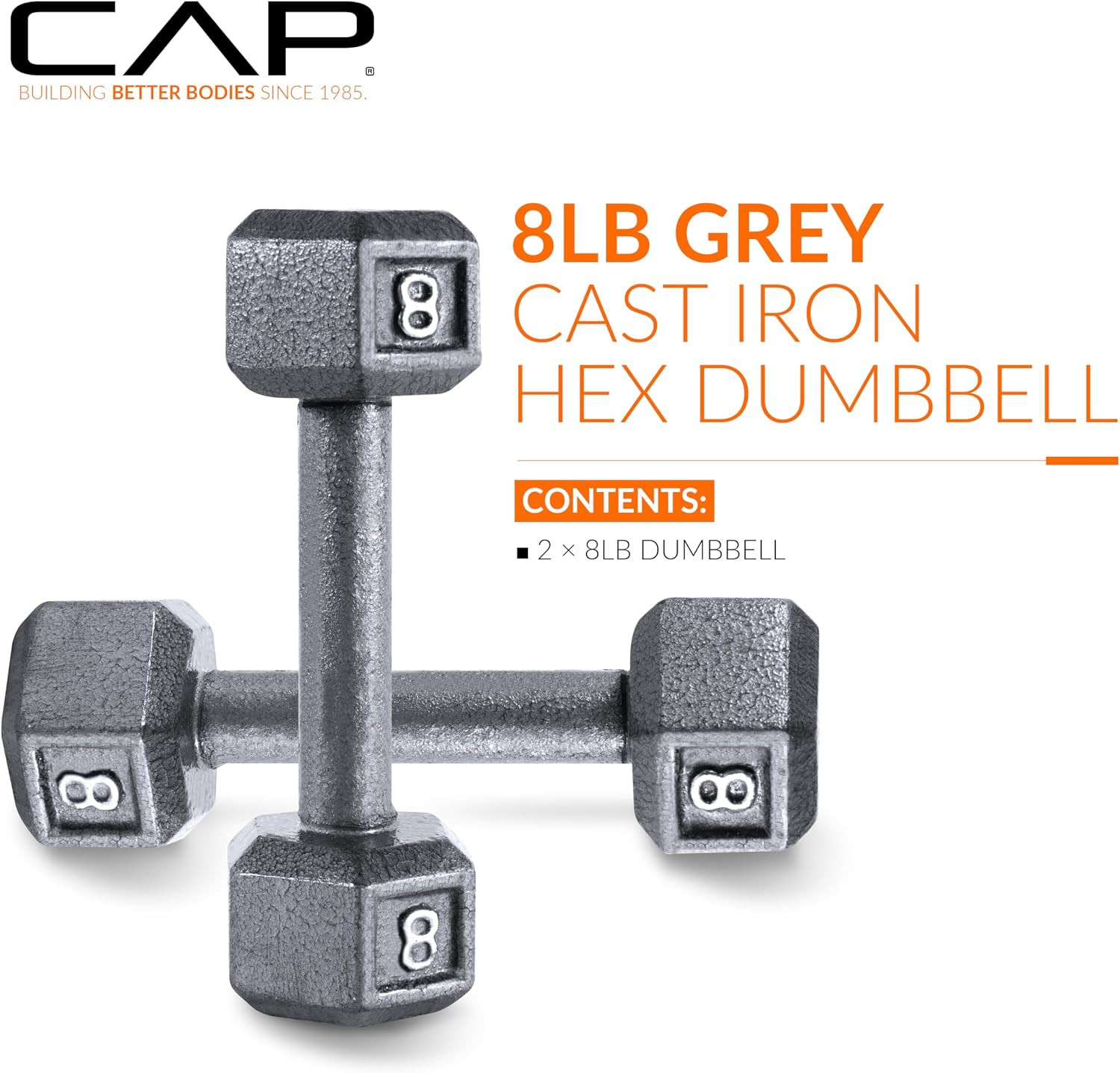 Barbell Cast Iron Hex Dumbbell | Multiple Options