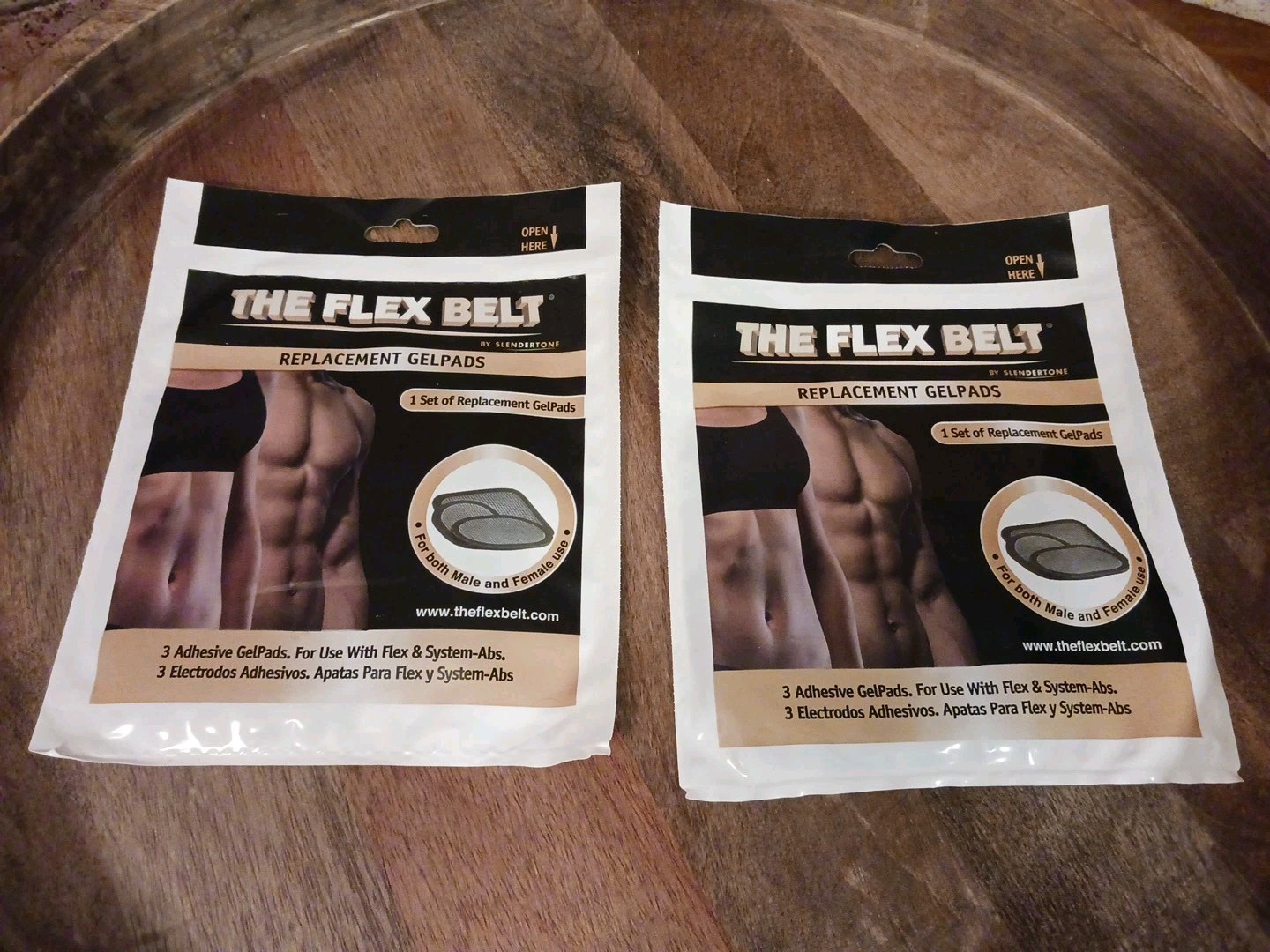 2 BMR The Flex Belt GEL Replacement Pads Abdominal Toning System Sealed