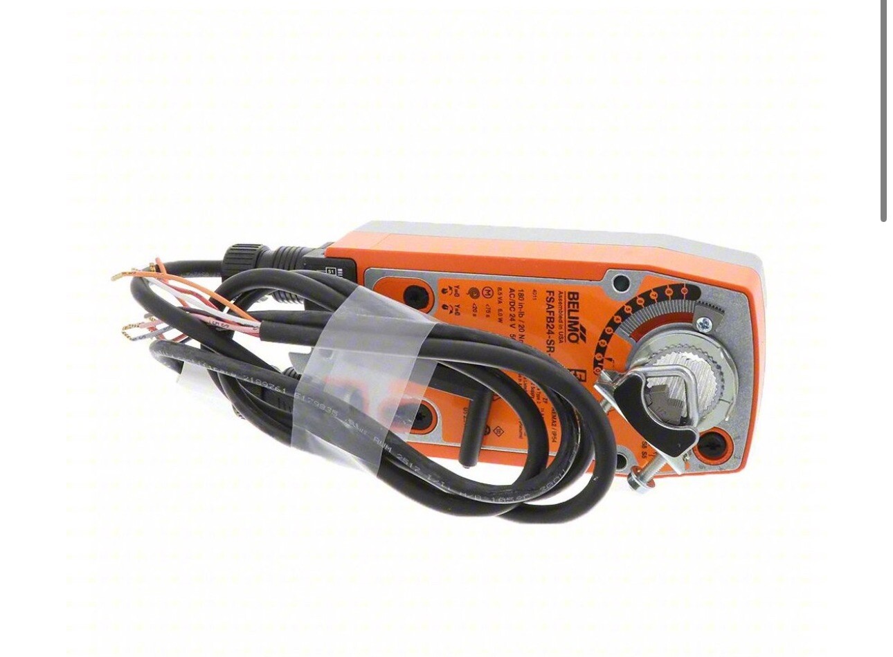 BELIMO FSAF24-SR SPRING RETURN FAIL-SAFE, FIRE & SMOKE PROPORTIONAL ACTUATOR