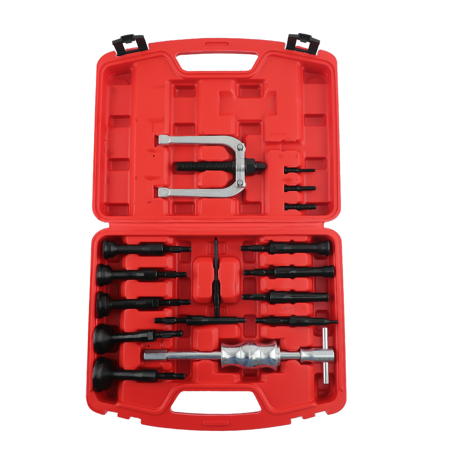 16 pcs Inner Bearing Internal Blind Remover Bushes Puller Slide Hammer Tool Set