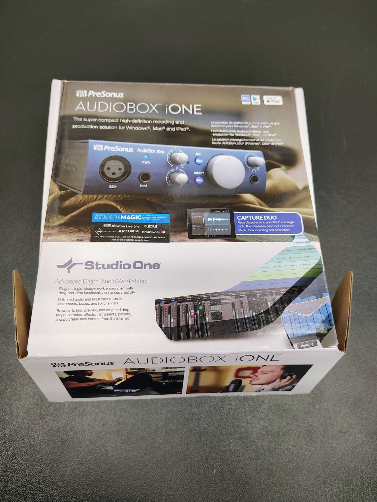 PreSonus AudioBox iOne NEW Open Box –Complete – Ships Fast – USB Audio Interface