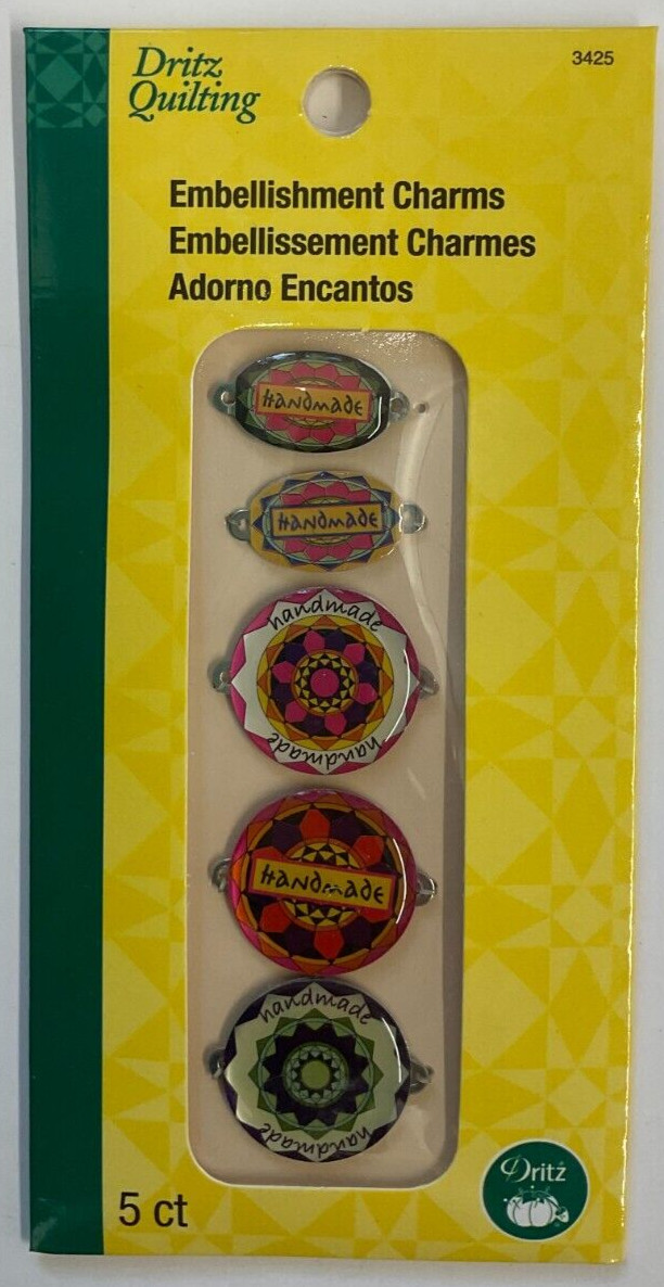 DRITZ QUILTING #3425 EMBELLISHMENT CHARMS (5 PCS)