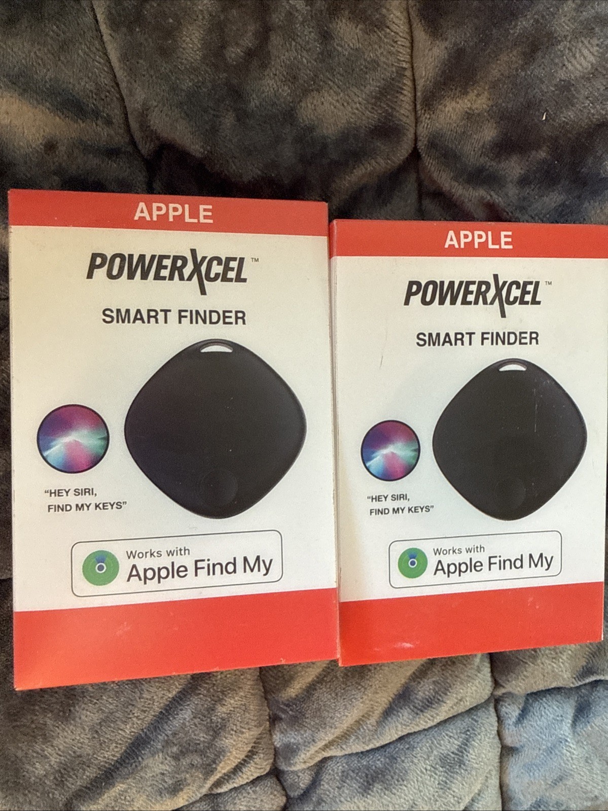 Lot of 2 PowerXcel Smart Finder works with Apple Find My Black