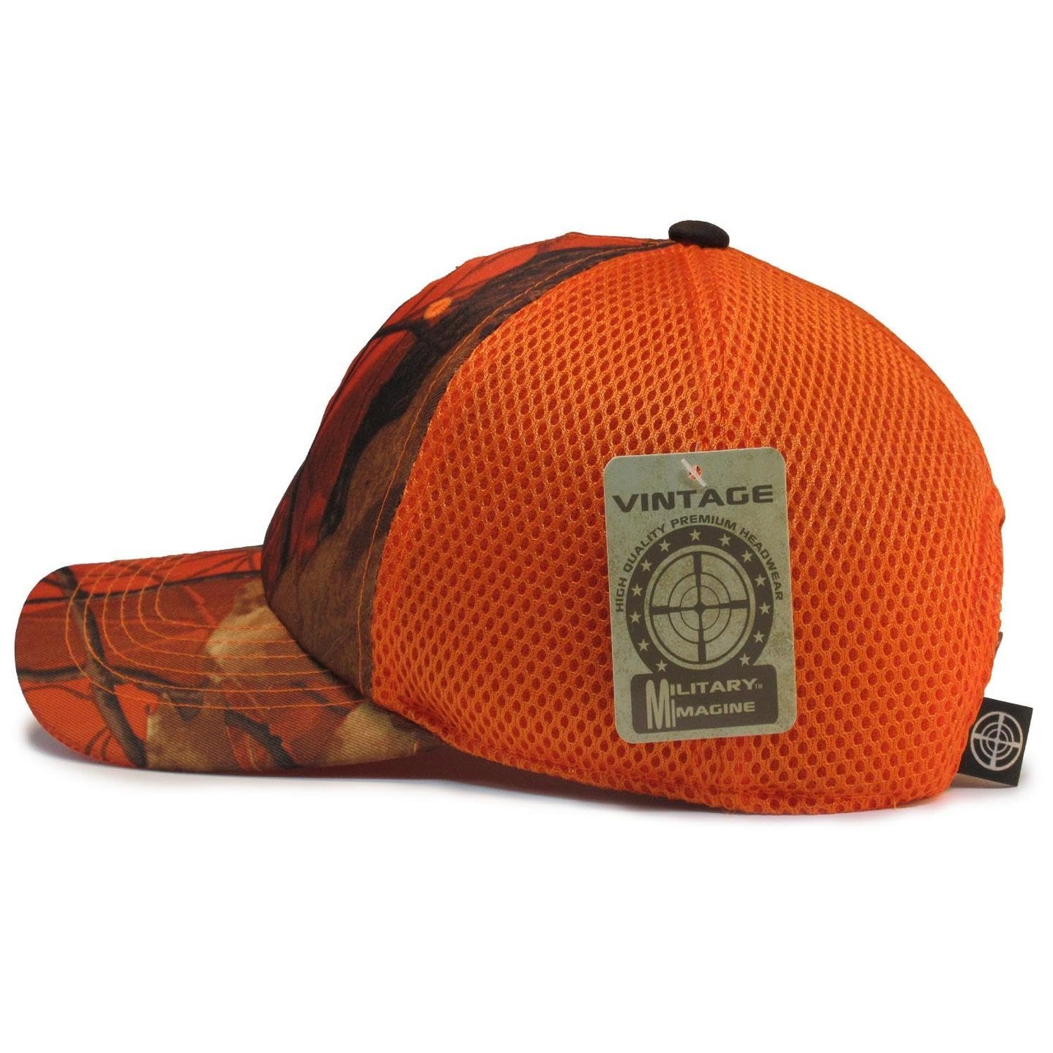 Plain Hunter Hat Orange Blaze Hunting Micro Mesh Tactical Operator Cap