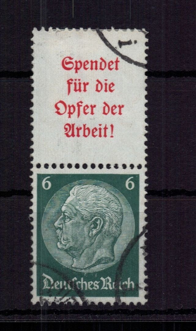 Dt. Reich se-tenant Michel No. S133 stamped