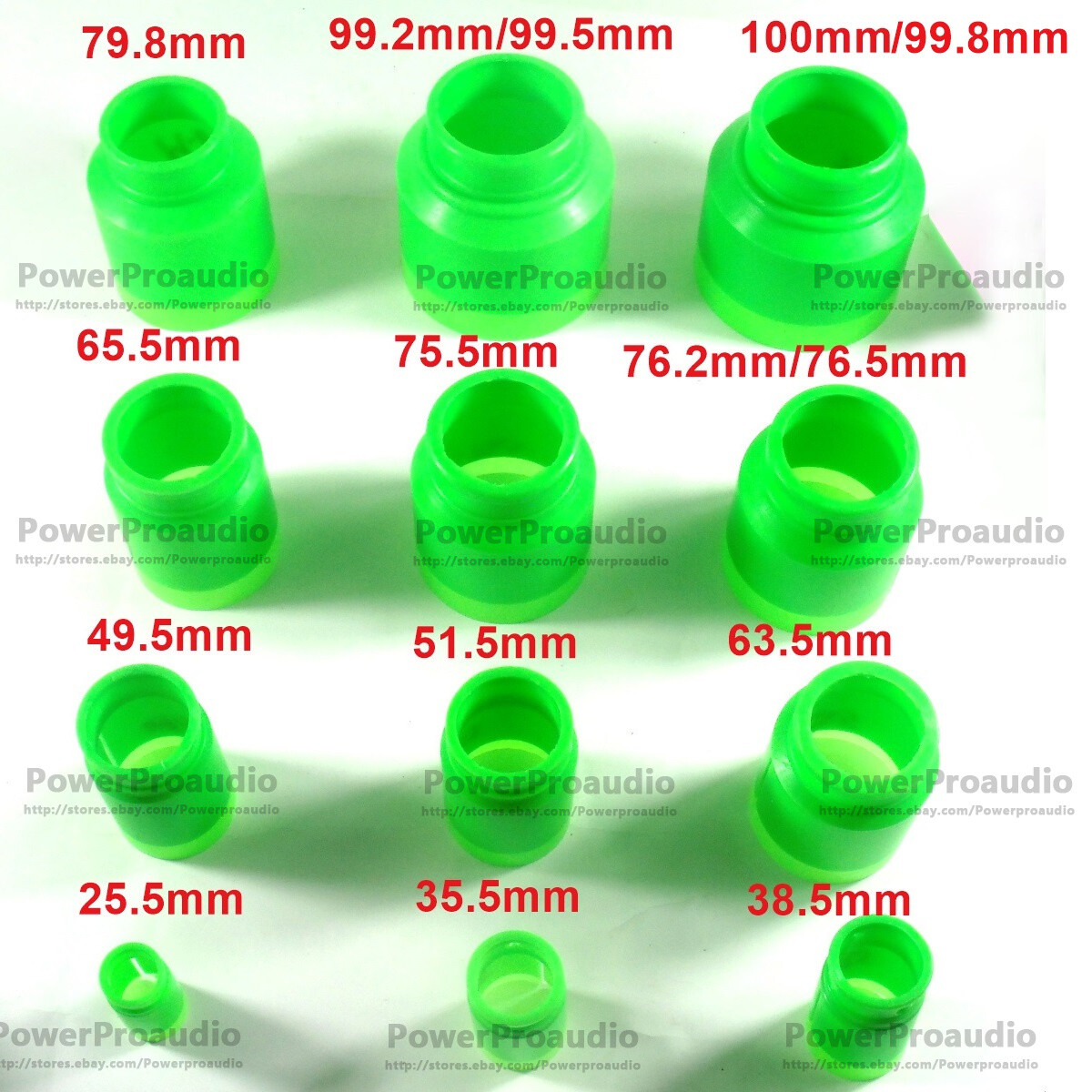 12pcs 25.5mm-100mm Speaker Bass voice coil Positioning gauge For Speaker repair