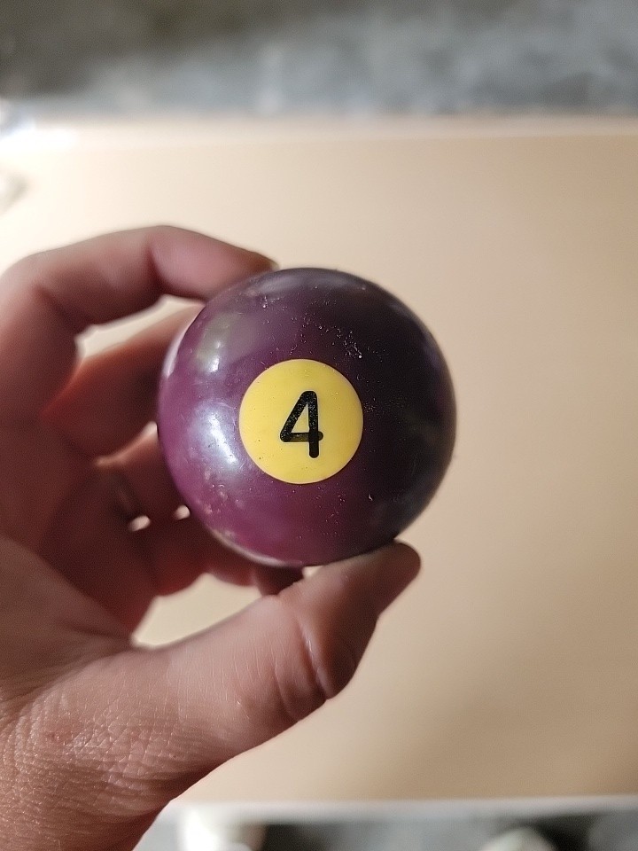 Pool Ball #4 - Used Regulation Billiards Ball