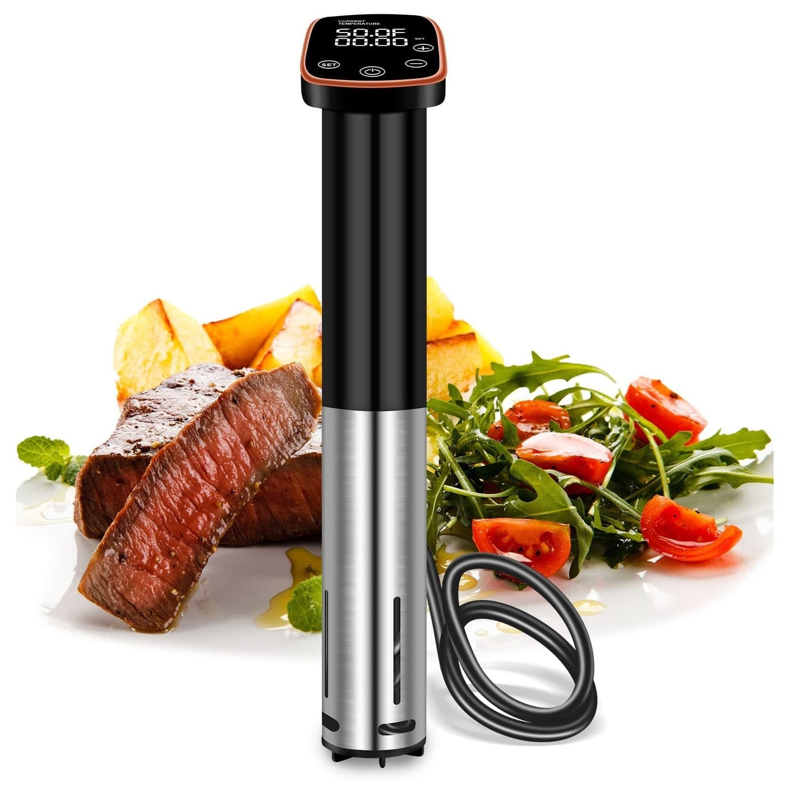 1100W Sous Vide Cooker for Perfect Steak & Tender Chicken Ultra-Quiet Immersi...