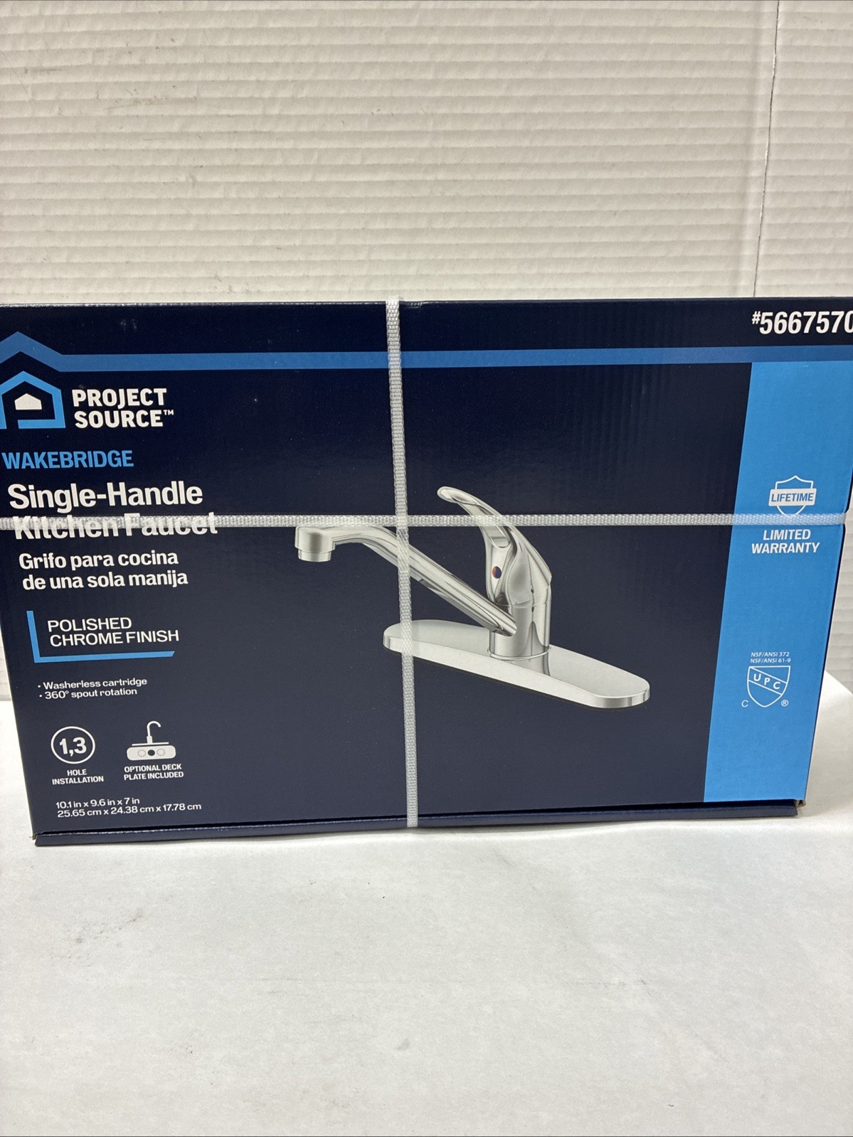 Brand New Wakebridge Stainless Steel Kitchen Faucet