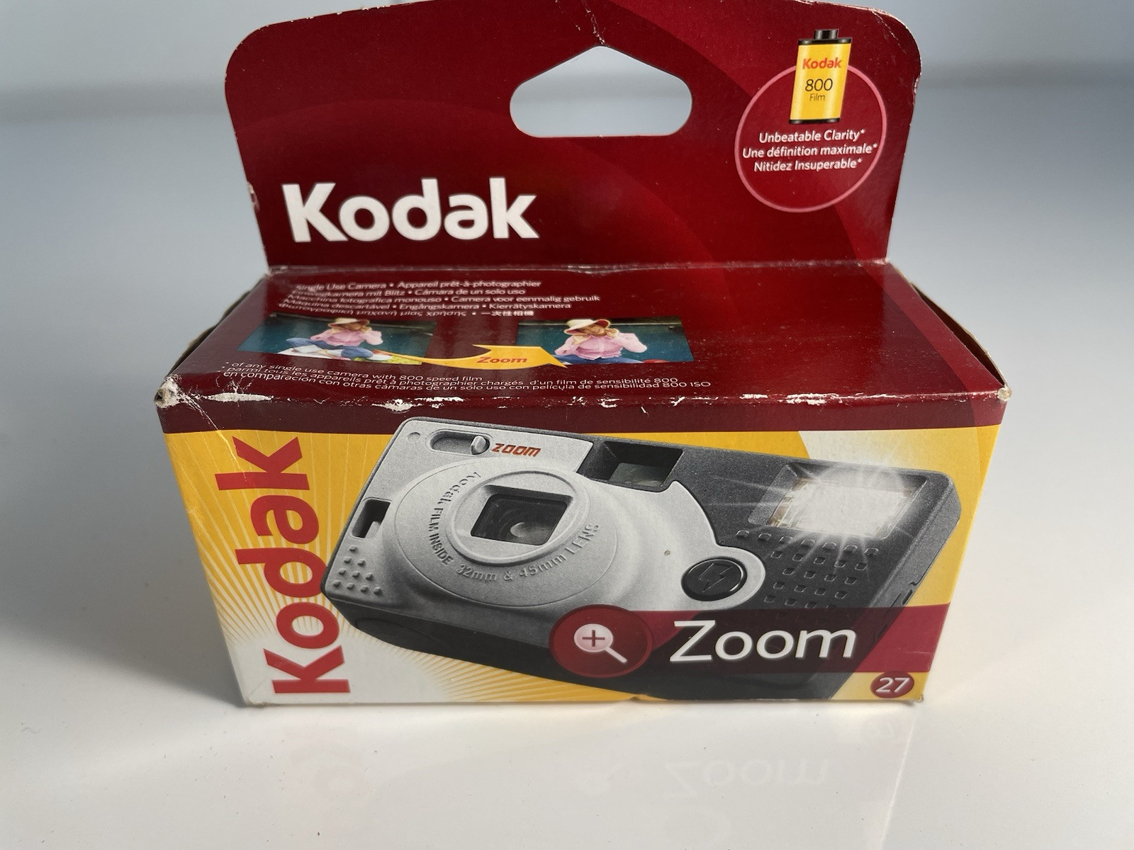 New Instant Kodak Zoom 27 Exposure Flash One time Use Camera Exp. Sealed