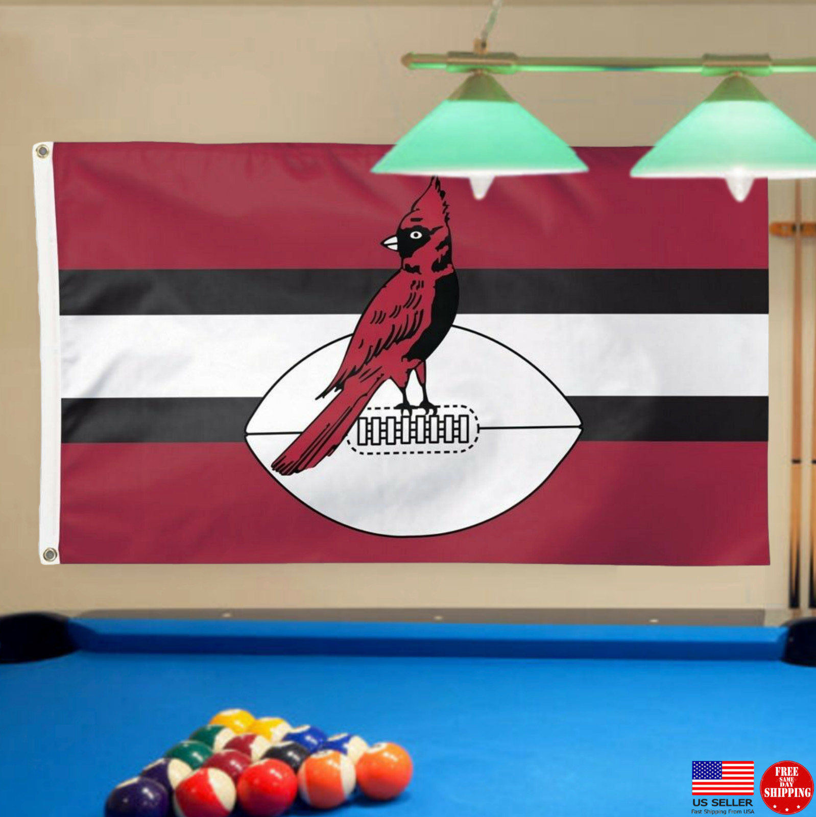 ARIZONA CARDINALS RETRO VINTAGE 3'X5' BANNER 3X5 MAN CAVE FLAG NEW FREE SHIPPING