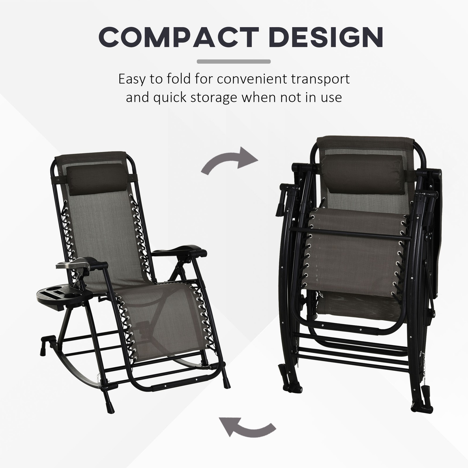 Reclining Lounge Zero Gravity Weightless Feel Double Bungee Support System