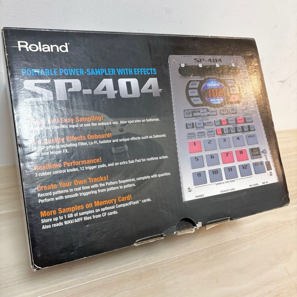 Roland SP-404 Portable Sampler Sequencer Effects Tested Original Box Japan Used