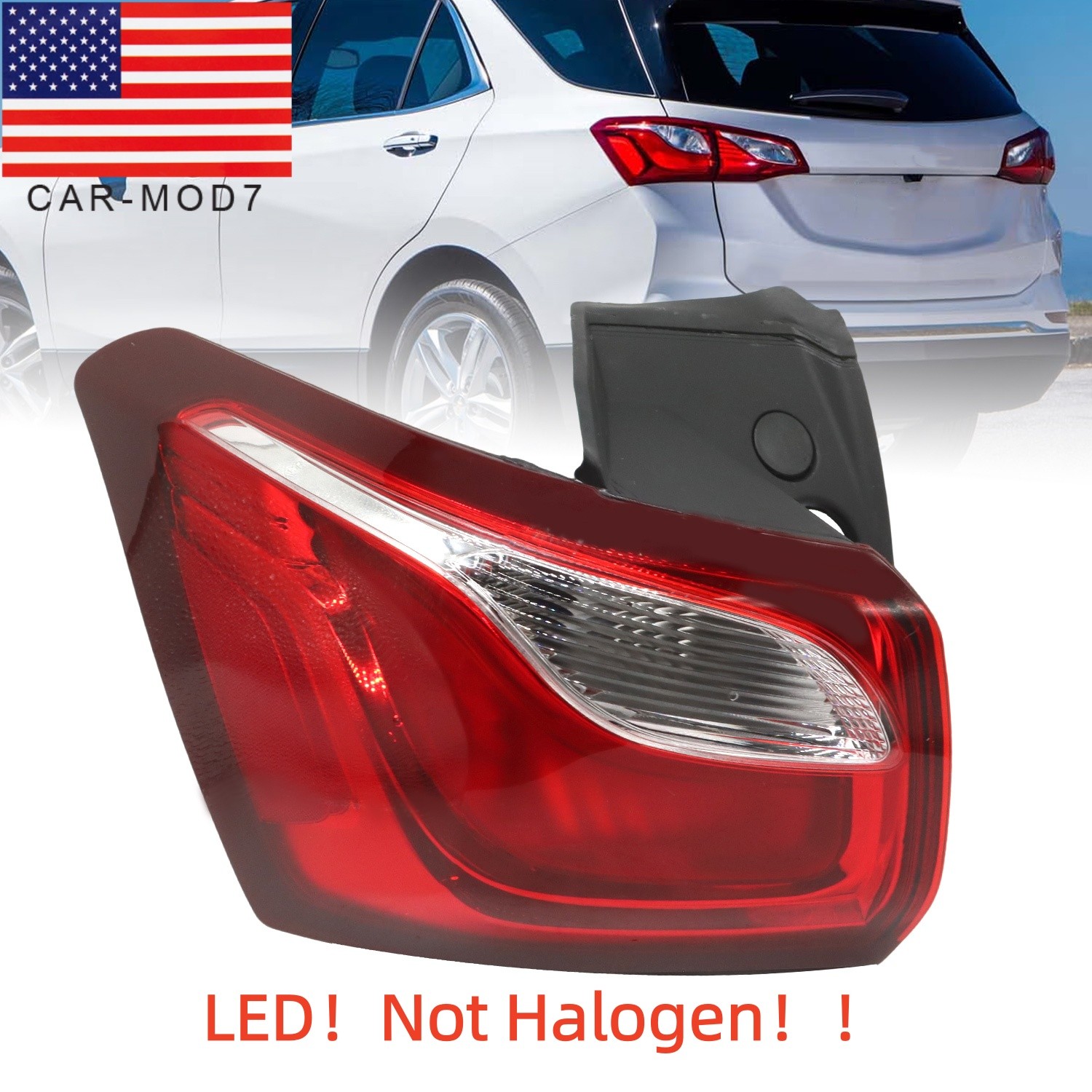 For 2018-2021 Chevy Equinox LED LH Taillight Taillamp Assembly Outer Driver Side