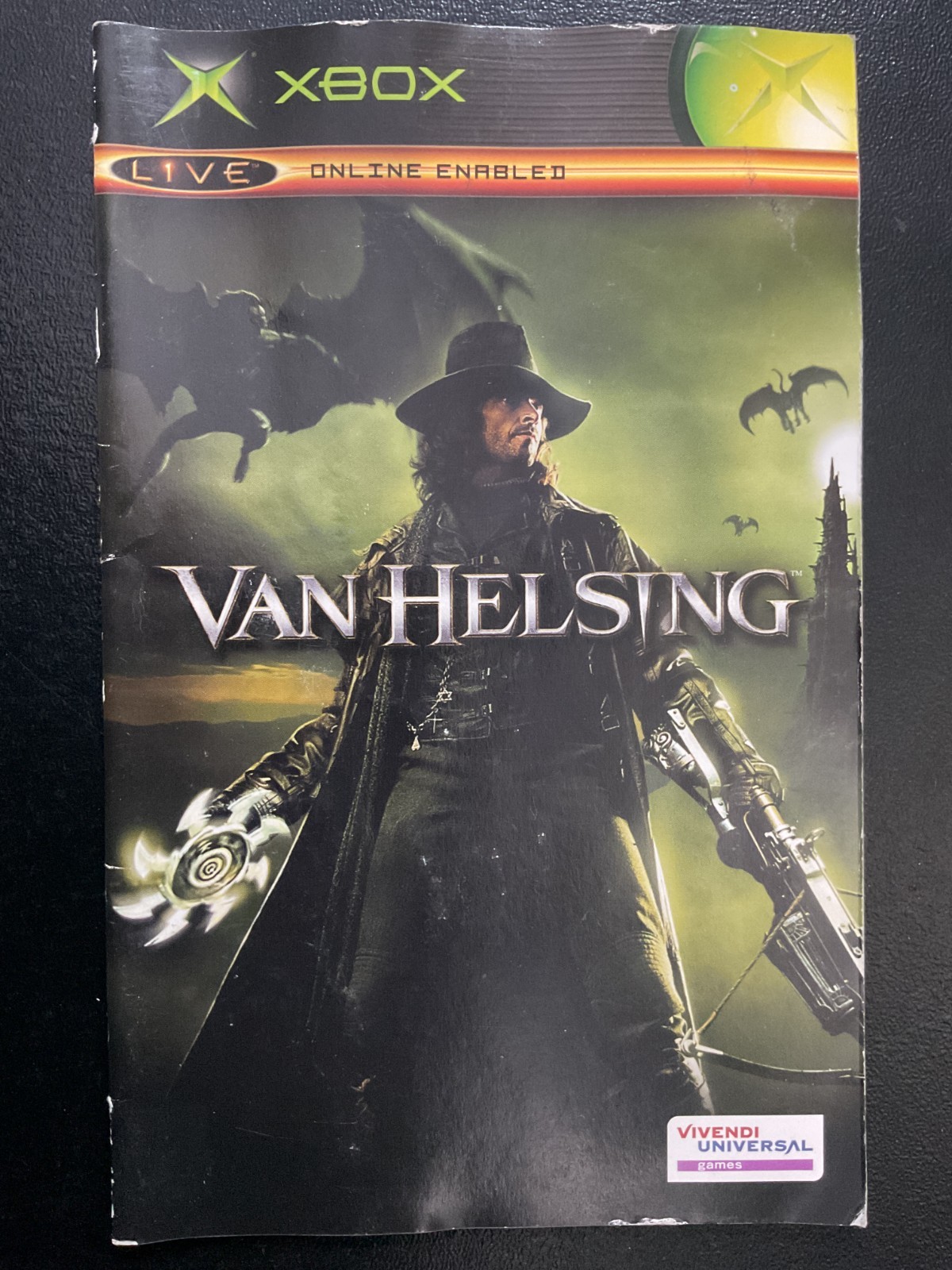 Van Helsing Microsoft XBOX Instruction Manual Only