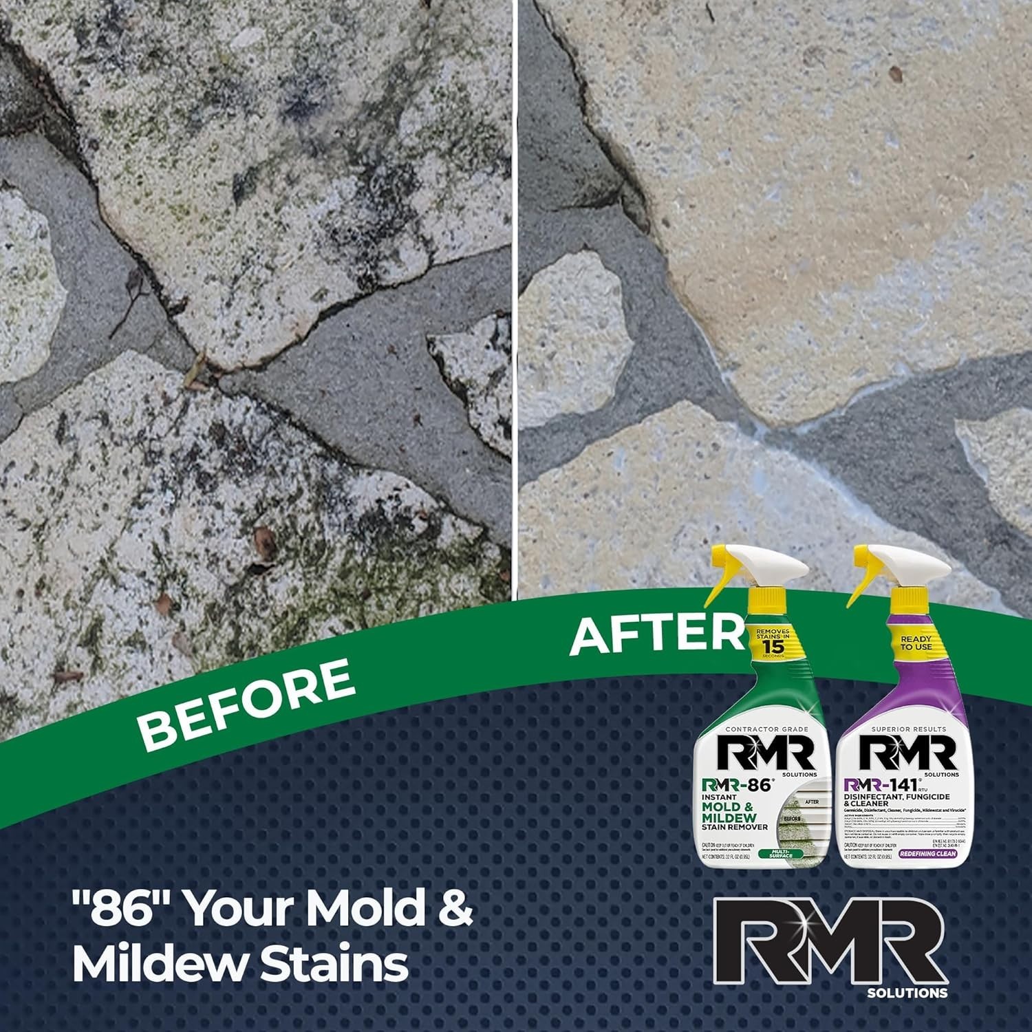 DIY Mold & Stain Remover Bundle, Complete Mold Killer & Mildew Prevention Kit...