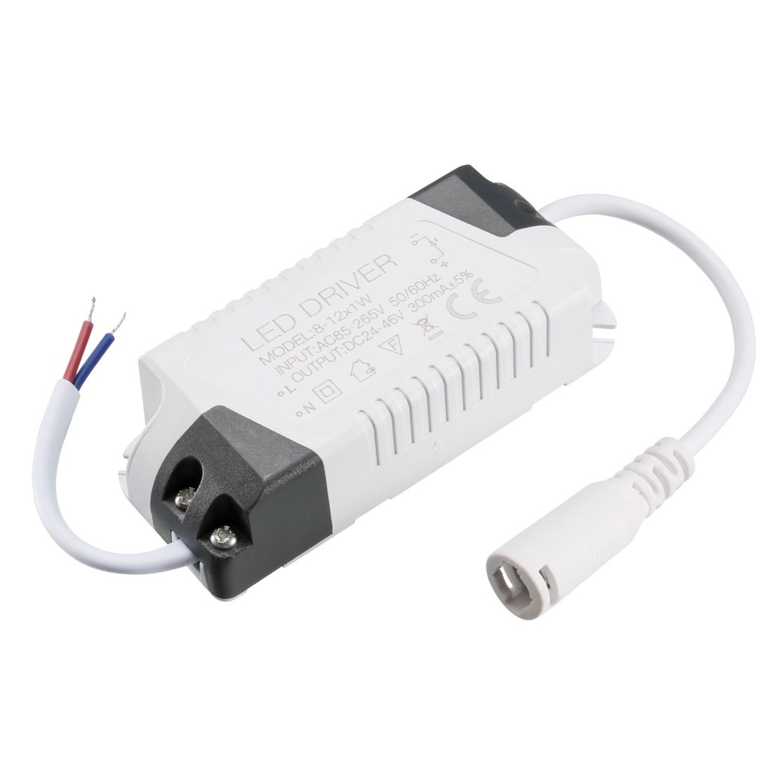 8-12W Constant Current 300mA High Power LED Driver AC 85-265V Output 24-46V DC