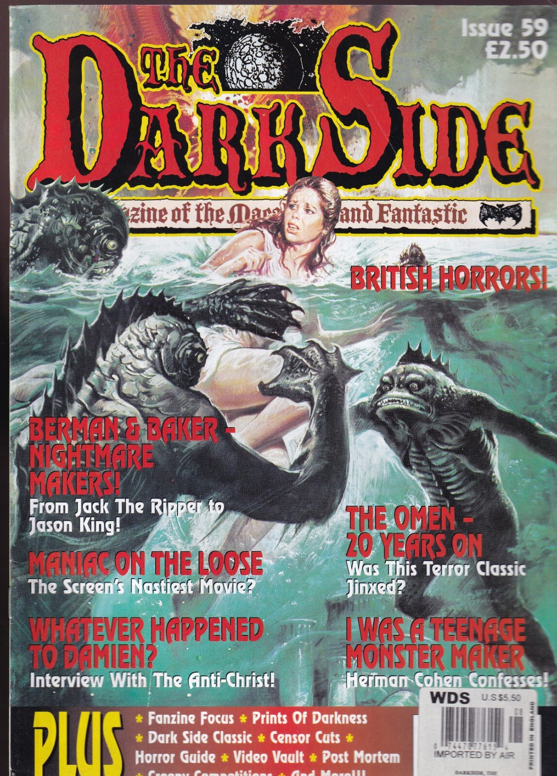 The  Dark Side Magazine 59 1996 Berman & Baker Nightmare Makers
