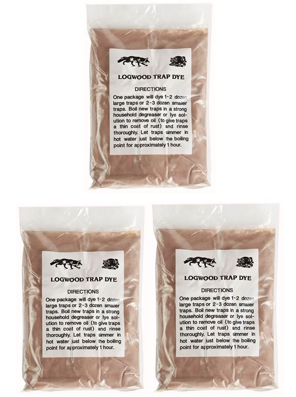 (3 Pack) Red Powder Logwood Trap Dye 1 lb.