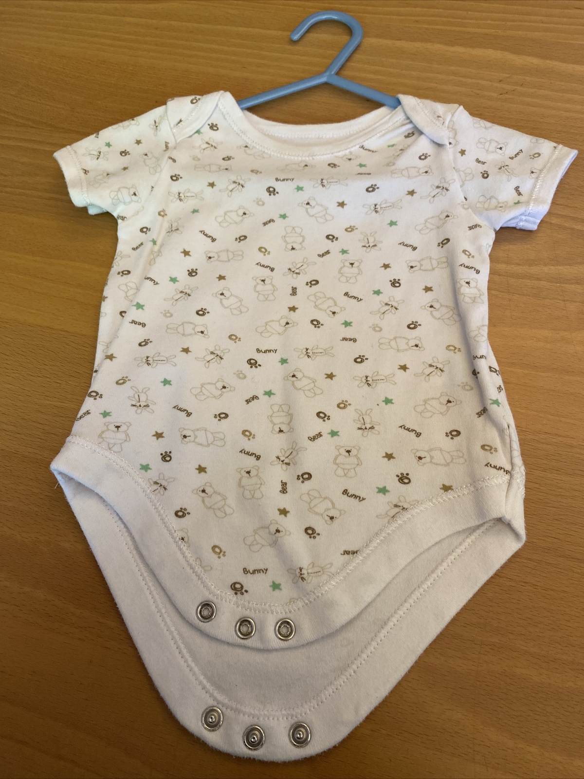 baby boys clothes 6-12 months Briun White Cotton Bears Bunnies Vest Top