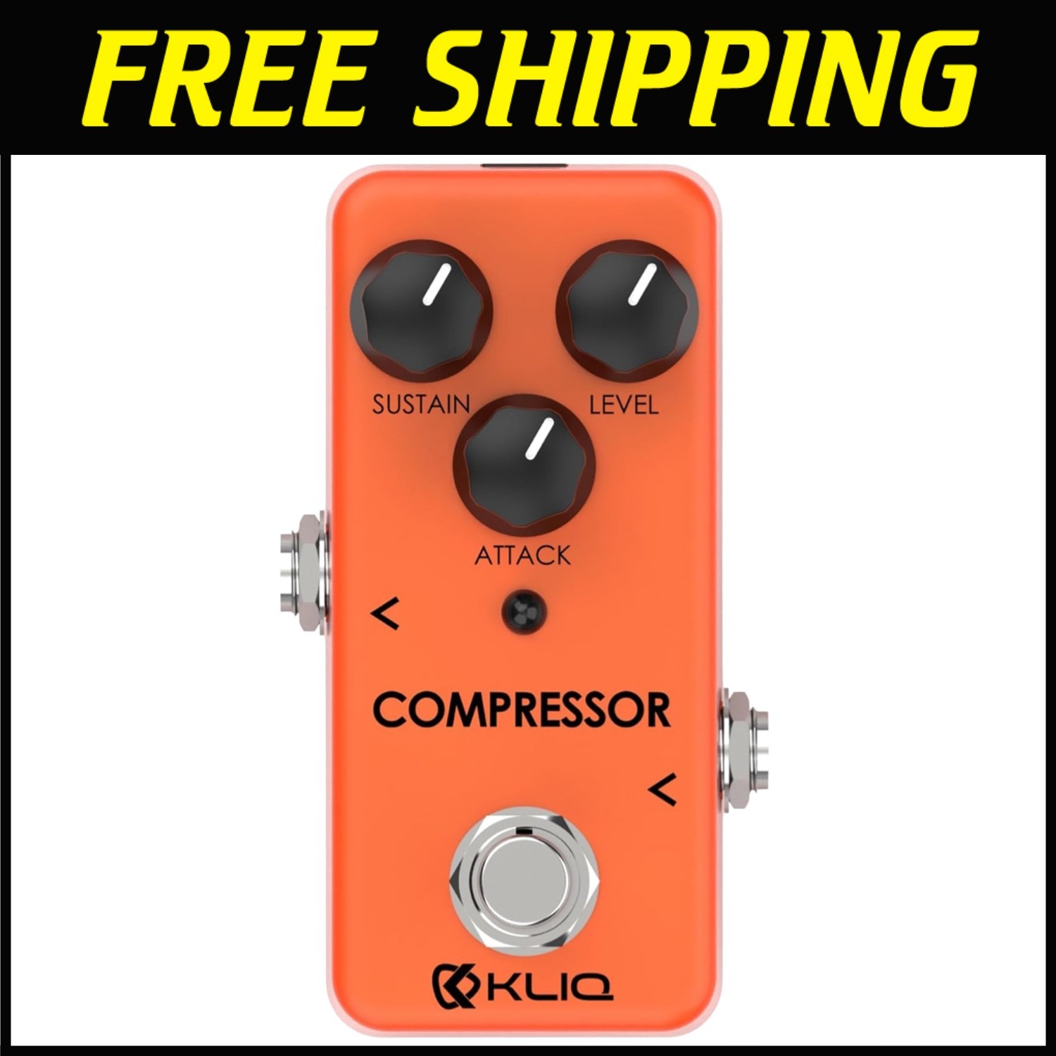KLIQ Tiny Compressor Pedal for Guitar Bass