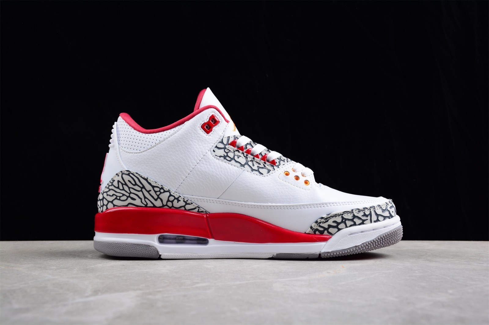 Us Size7-12 Jordan 3 Retro "Cardinal Red" Men's Basketball Shoes Mid Top