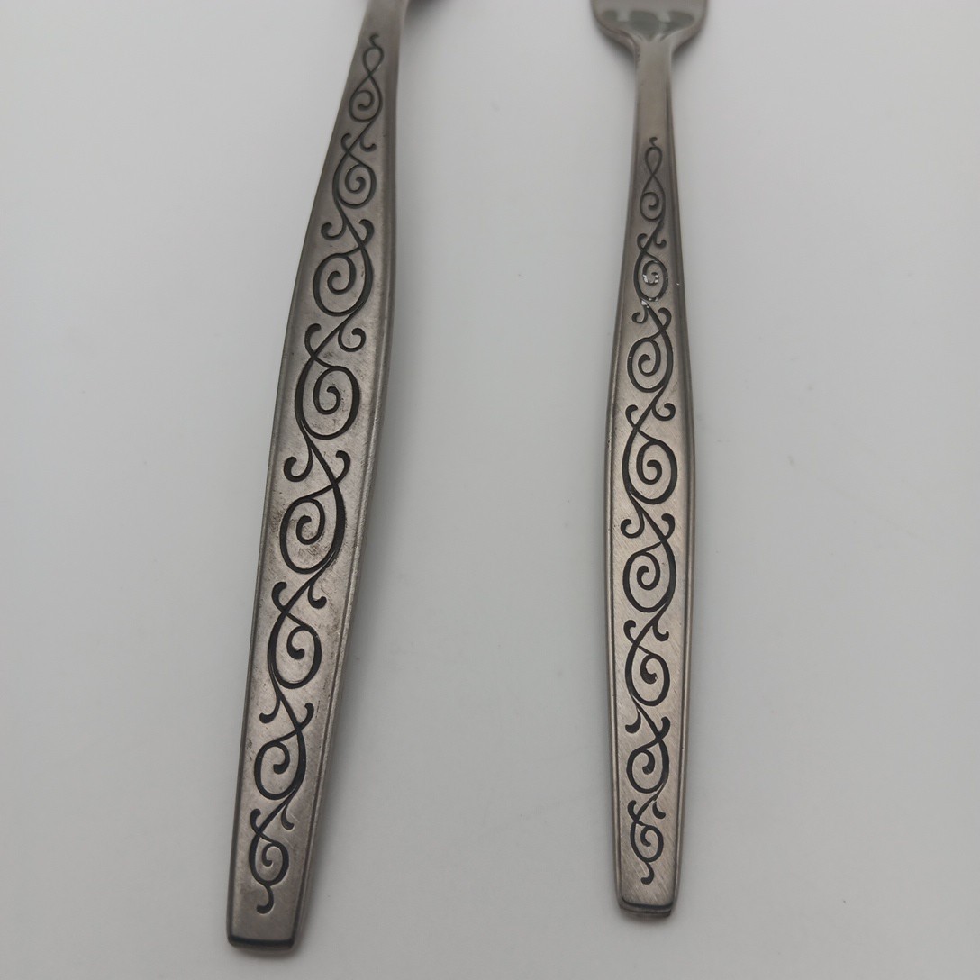 Gorham Montoro Place & Shrimp Fork 2 Piece Set Stainless Flatware Old Stock