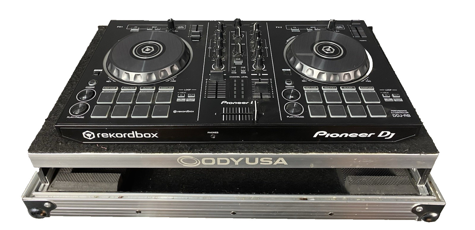 Pioneer DDJ-RB 2-Channel Rekordbox DJ Controller W/ ODYUSA Hard Flight Case
