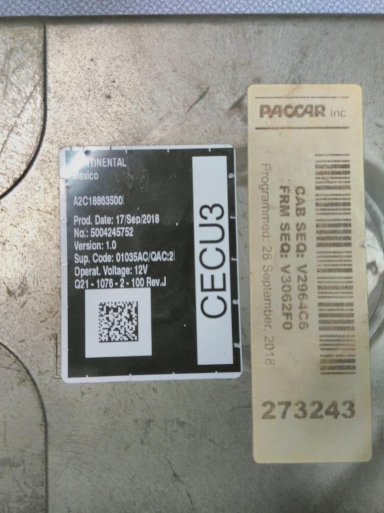 Replaces 2019 PETERBILT 579 CAB CONTROL UNIT MODULE ,  FL