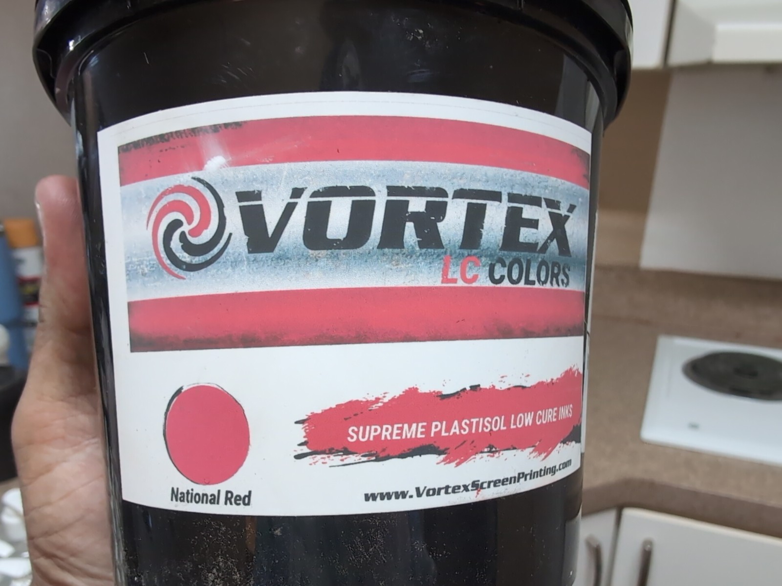 Vortex Lc Colors Color(National Red)  LC Ink Screen Printing Supreme Plastisol