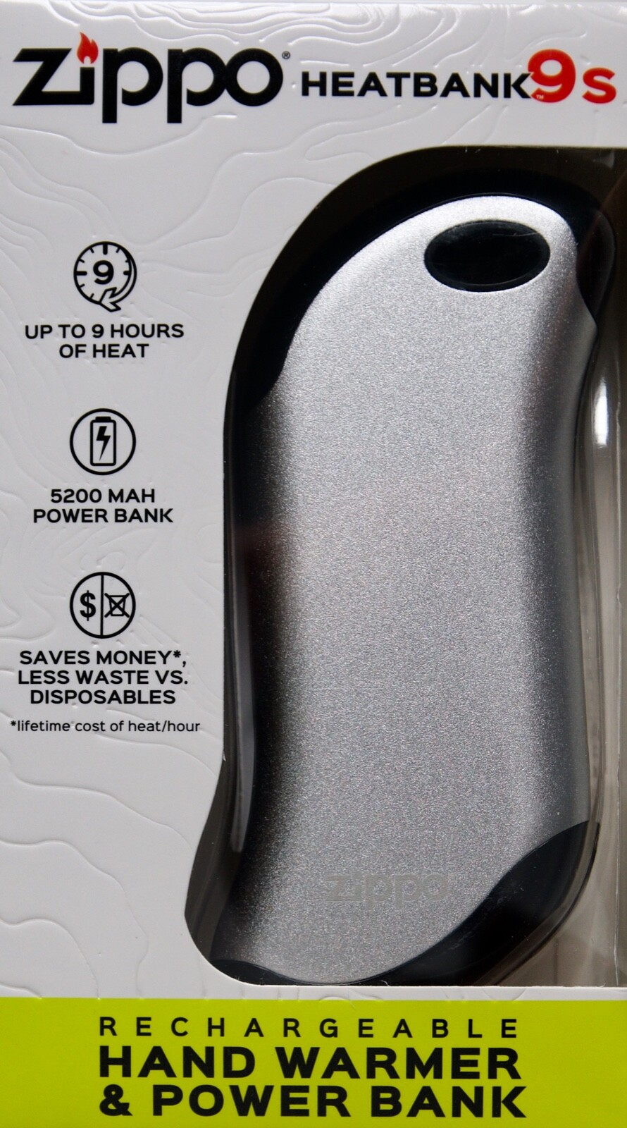 Zippo Heatbank 9s Rechargeable Hand Warmer and 5200 MAH Power Bank