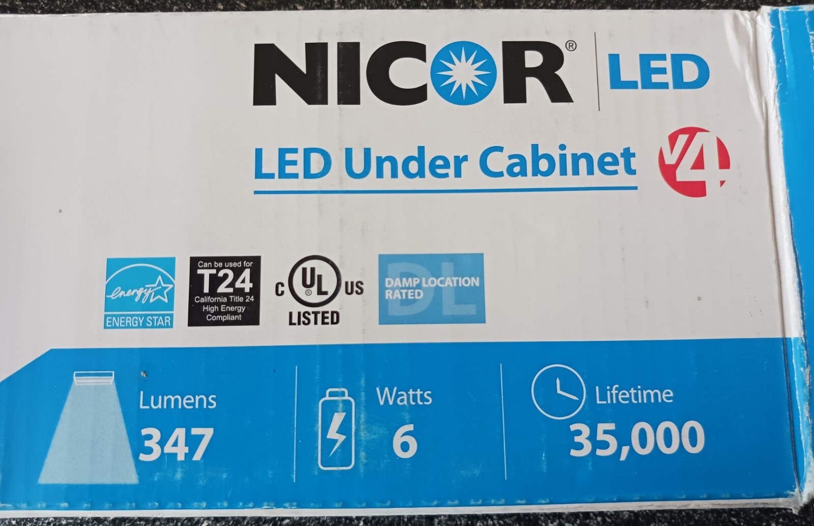 NICOR Under Cabinet light. NUC LED Oil-Rubbed 12" Bronze. New. Free Shipping