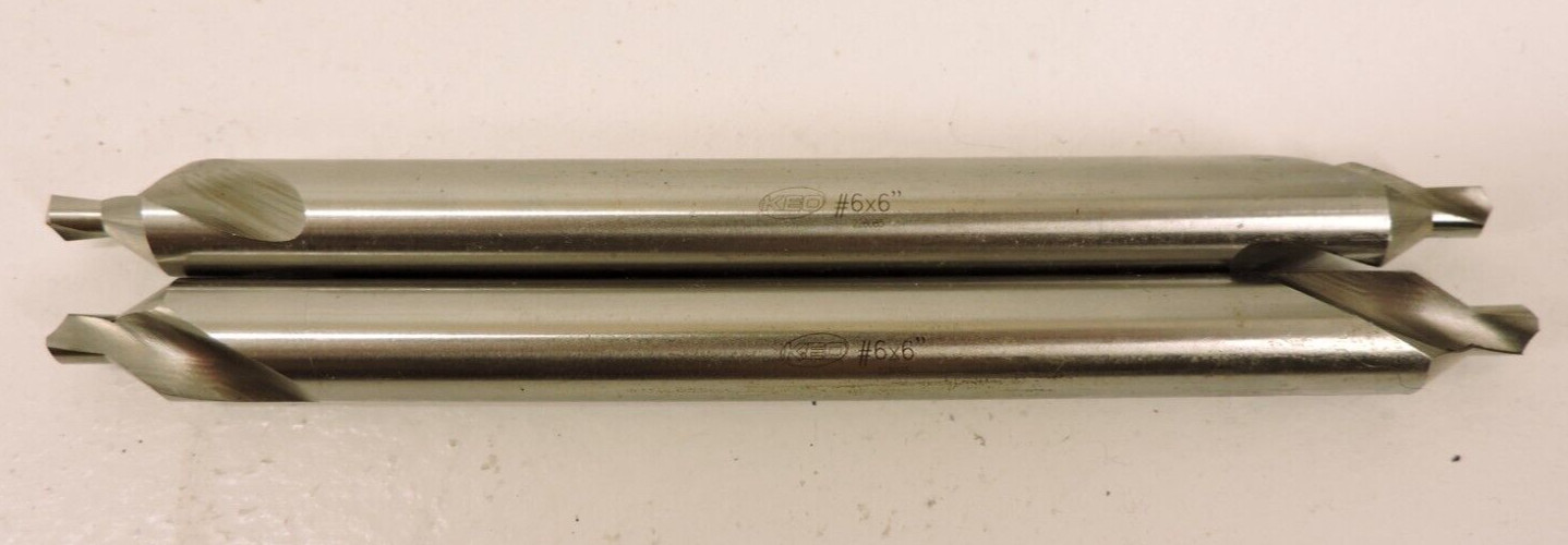 KEO 26060  Combined Drill & COUNTERSINK 6x6" HSS 60 LONG SERIES ( lot of 2 )