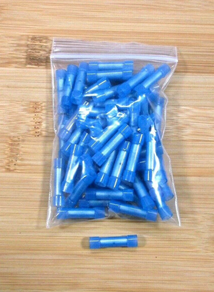 20 Ancor Marine Grade Blue Butt Crimp Connectors for 16-14 ga. wire