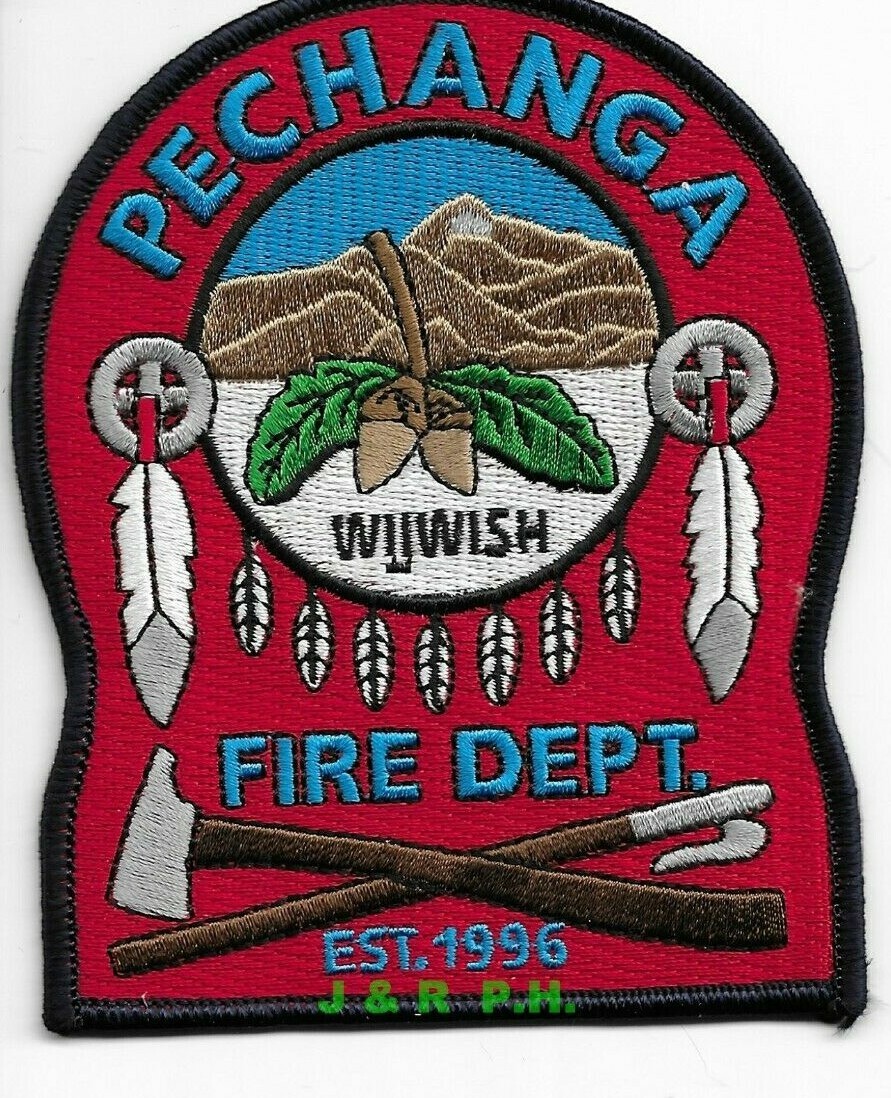 Pechanga  Fire Dept., California  (3.5" x 4.5" size)  fire patch