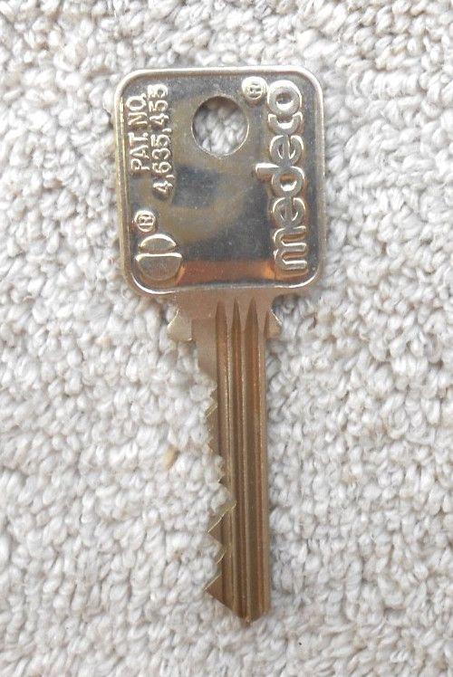 (1)  MEDECO    High Security Key    Art, Collectors, Locksmith ...