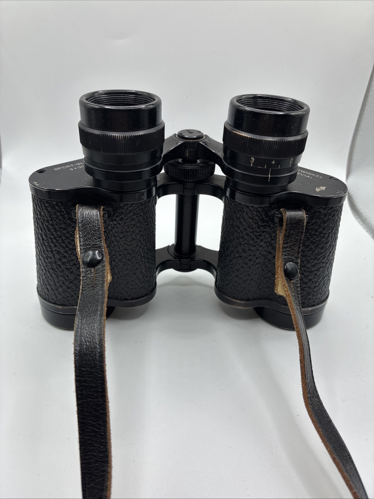 Vintage 8 X 30 Weitwinkel Binoculars Germany with Case and Straps-Read Condition