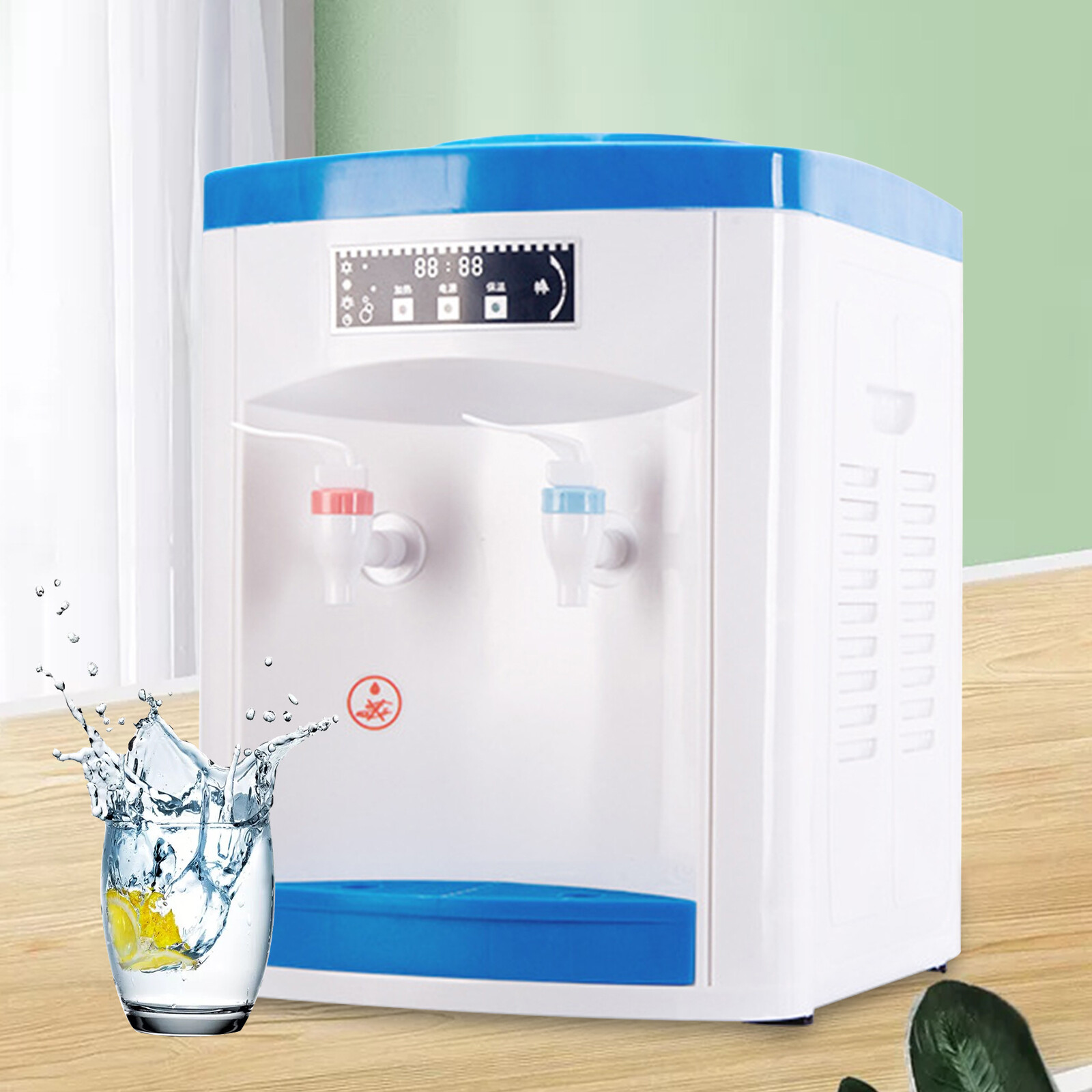 5 Gallon Cold + Hot Water Cooler Dispenser Freestanding Top Loading Detachable!